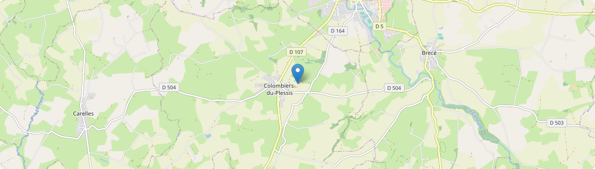 Colombiers-du-Plessis - Carte