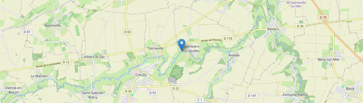 Colombiers-sur-Seulles - Carte