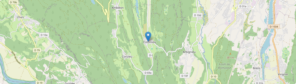 Colomieu - Carte
