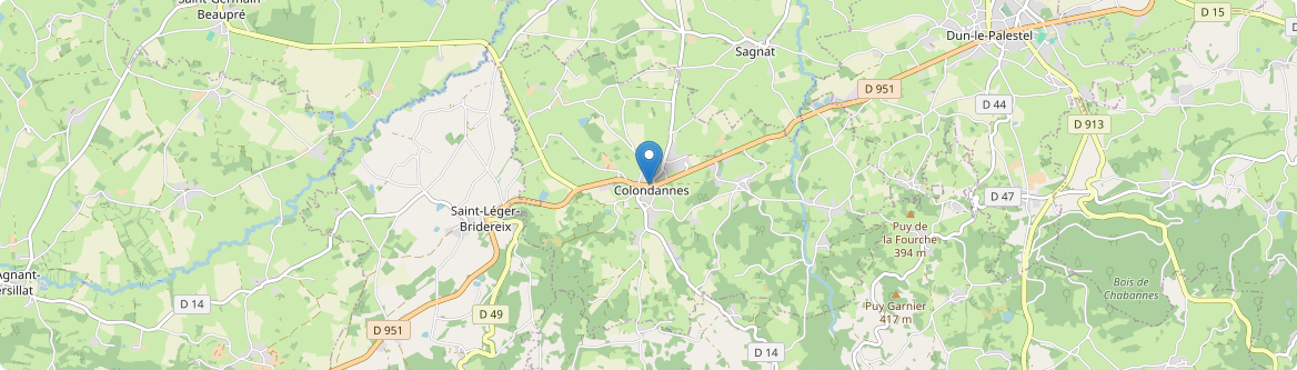 Colondannes - Carte