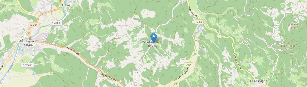 Coly-Saint-Amand - Carte