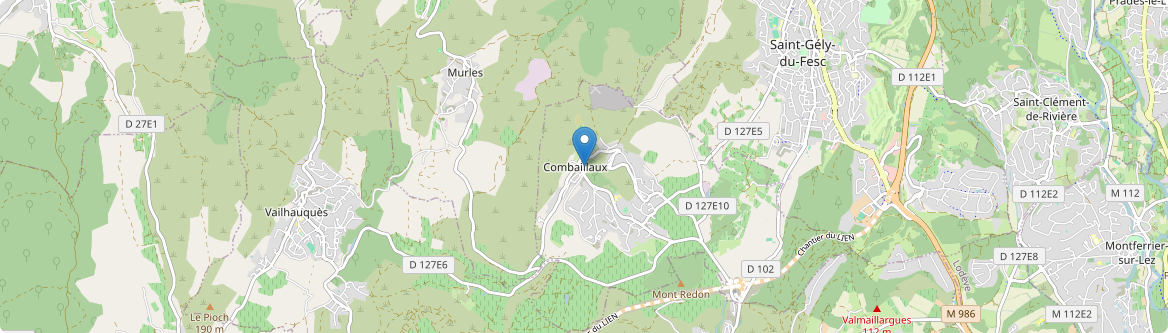 Combaillaux - Carte