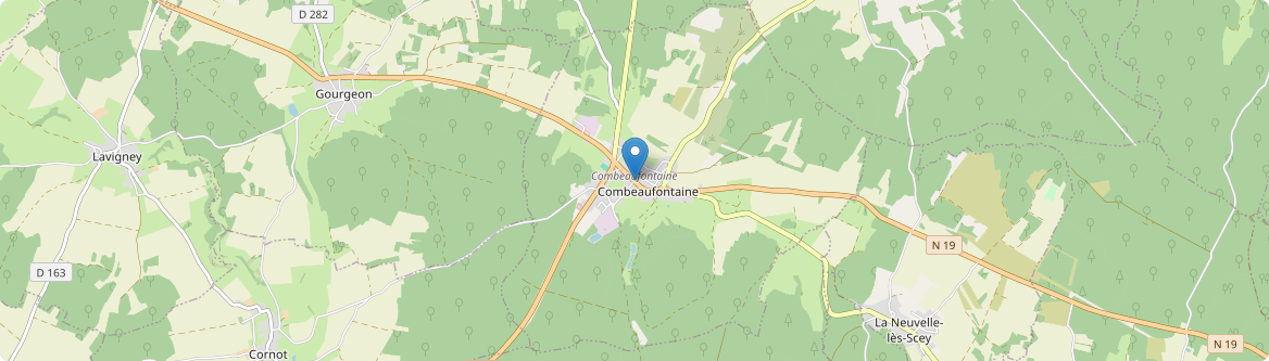 Combeaufontaine - Carte
