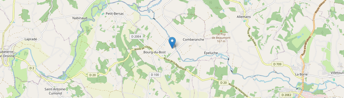 Comberanche-et-Épeluche - Carte