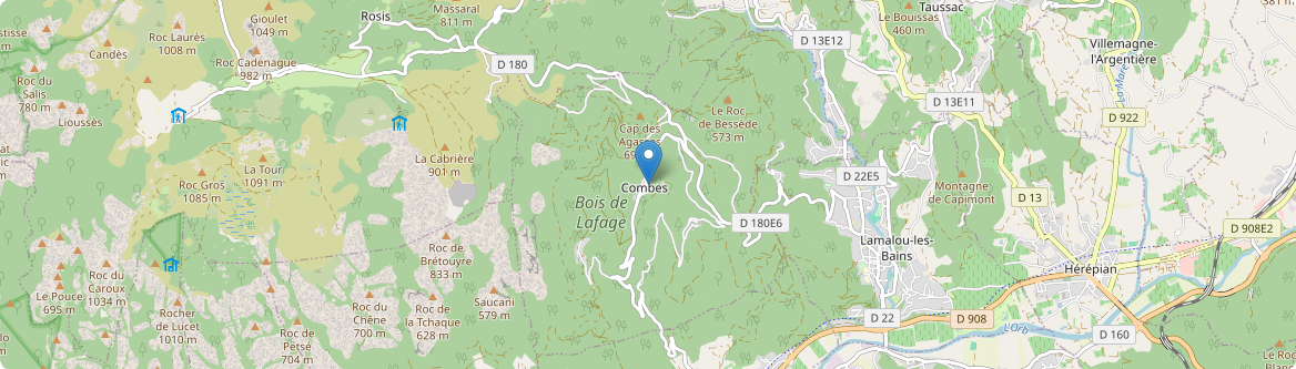 Combes - Carte