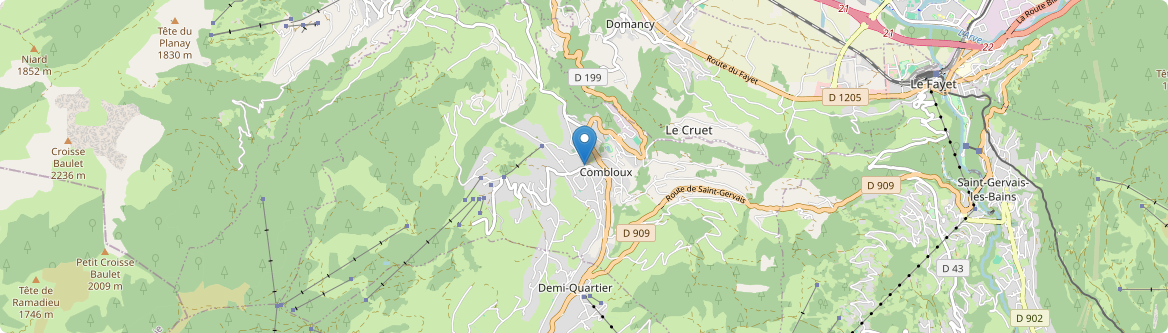 Combloux - Carte