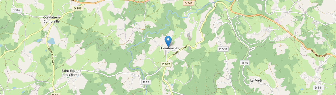 Combrailles - Carte