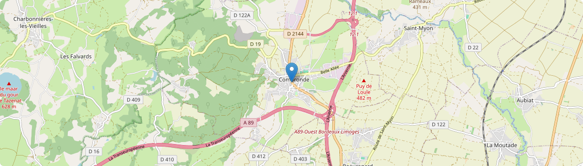Combronde - Carte