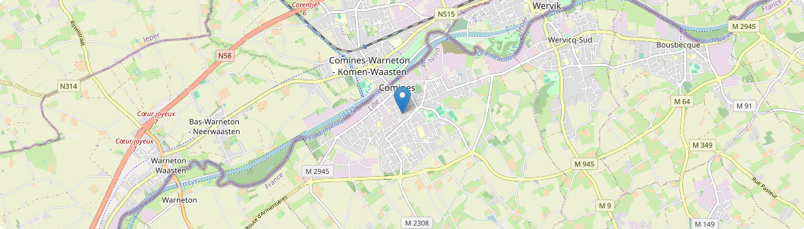 Comines - Carte