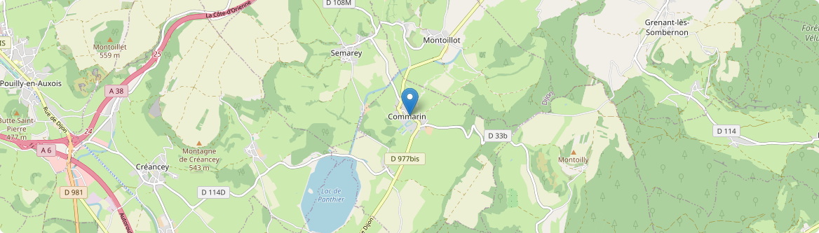 Commarin - Carte