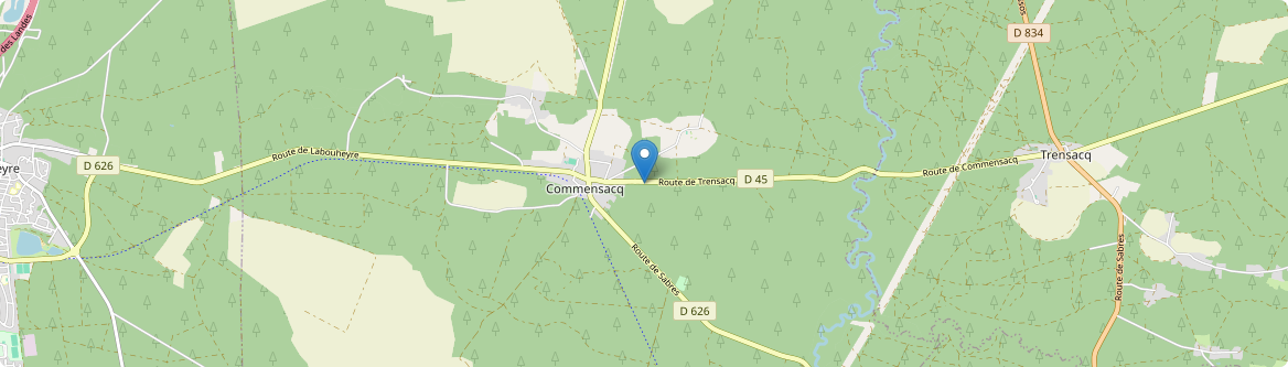 Commensacq - Carte