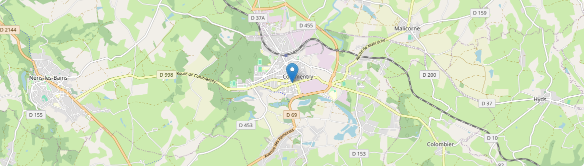 Commentry - Carte