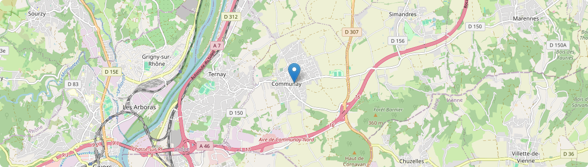Communay - Carte