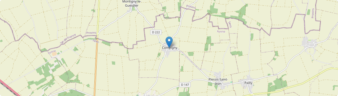 Compigny - Carte