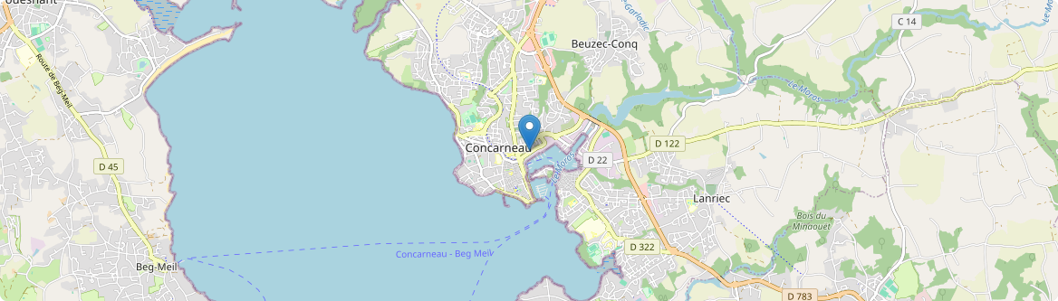 Concarneau - Carte