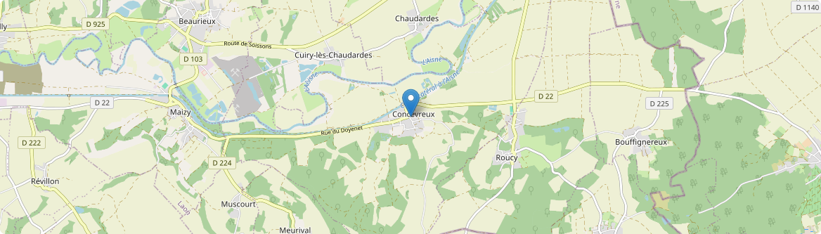 Concevreux - Carte