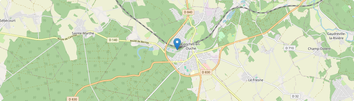 Conches-en-Ouche - Carte
