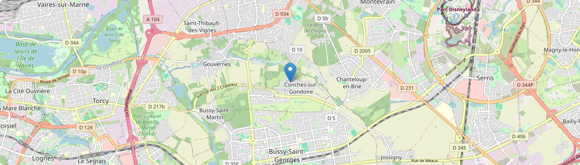 Conches-sur-Gondoire - Carte