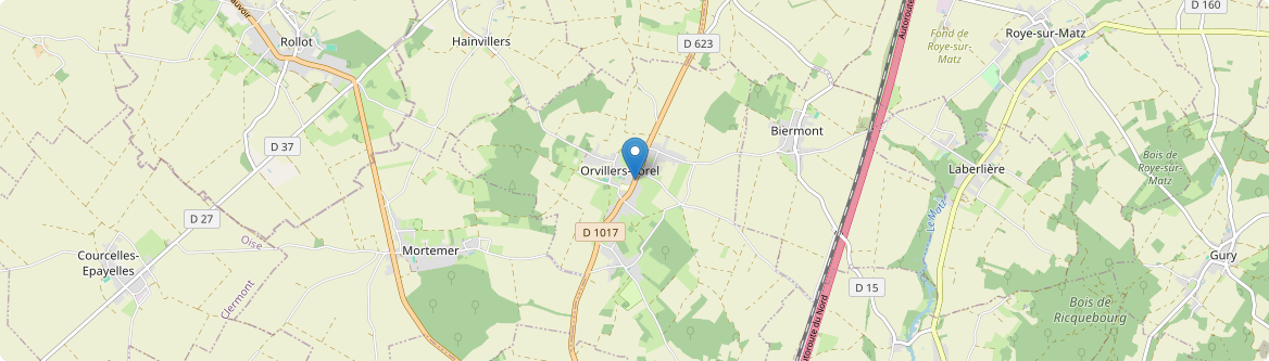 Conchy-les-Pots - Carte