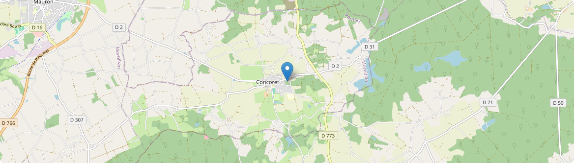 Concoret - Carte