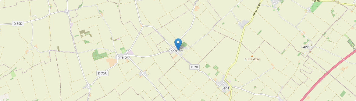 Concriers - Carte