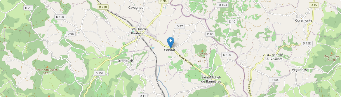 Condat - Carte