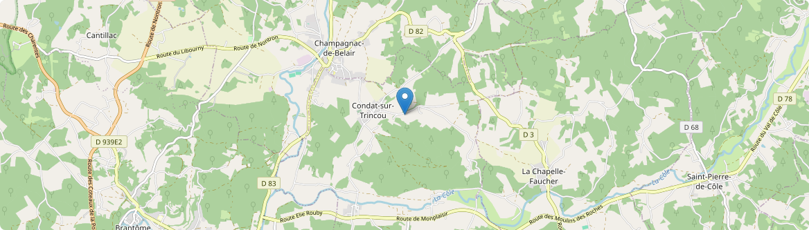 Condat-sur-Trincou - Carte