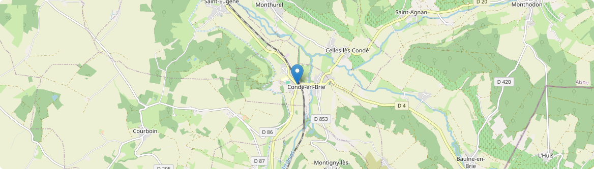 Condé-en-Brie - Carte