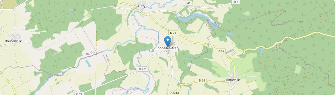 Condé-lès-Autry - Carte