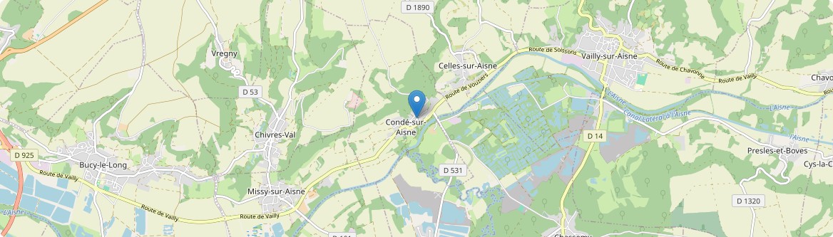 Condé-sur-Aisne - Carte