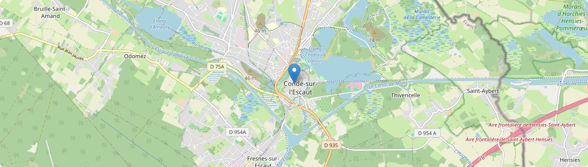 Condé-sur-l'Escaut - Carte