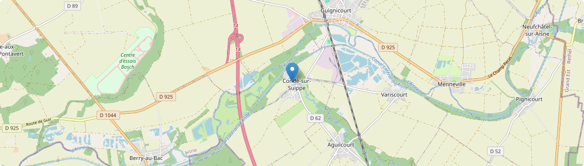 Condé-sur-Suippe - Carte