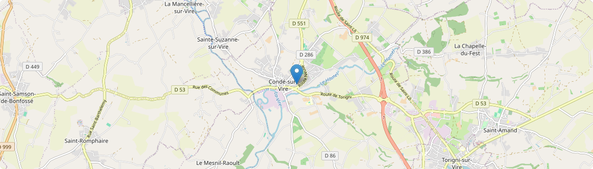 Condé-sur-Vire - Carte