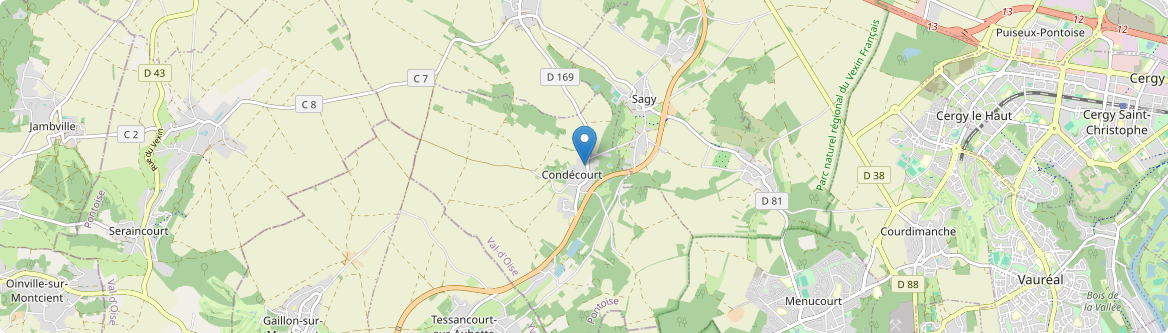 Condécourt - Carte
