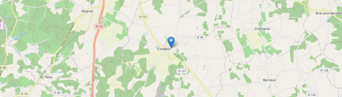 Condéon - Carte