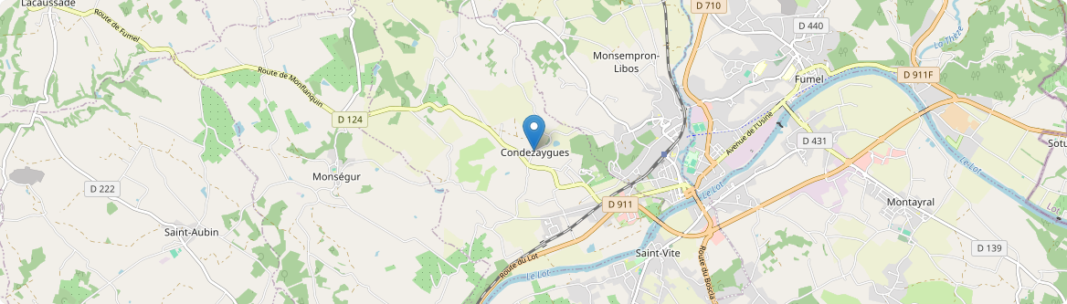 Condezaygues - Carte