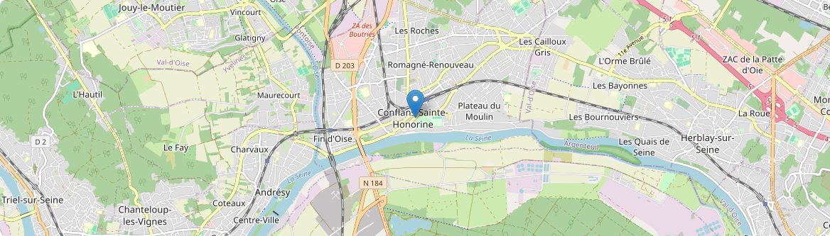 Conflans-Sainte-Honorine - Carte