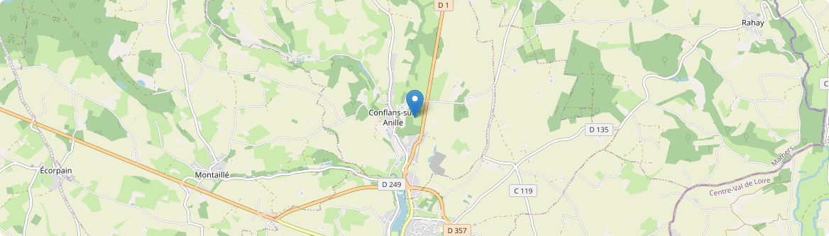 Conflans-sur-Anille - Carte