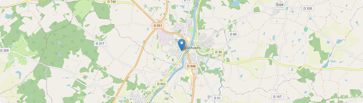 Confolens - Carte