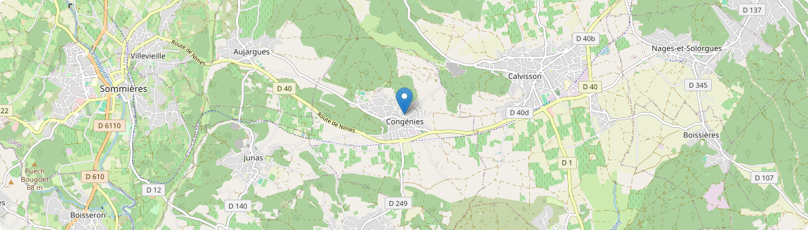 Congénies - Carte