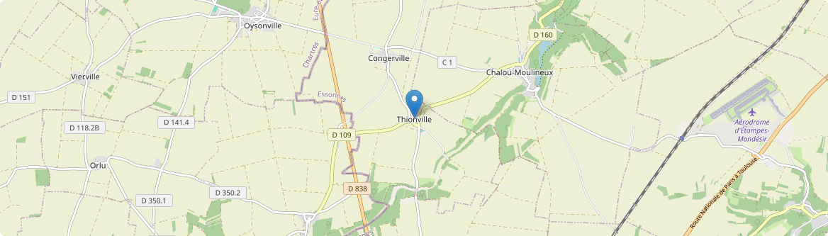 Congerville-Thionville - Carte