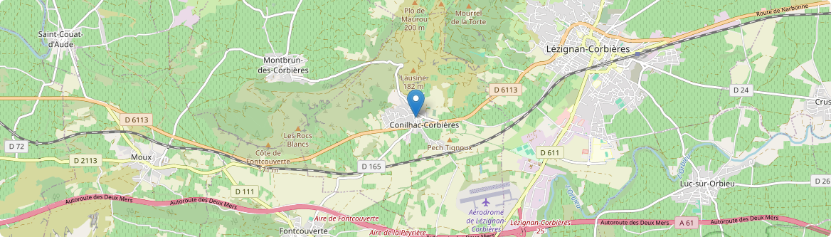 Conilhac-Corbières - Carte