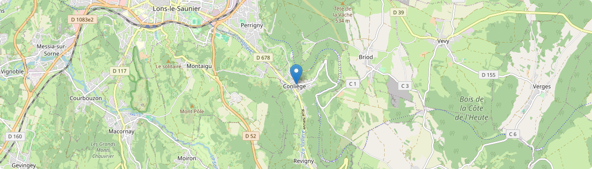 Conliège - Carte