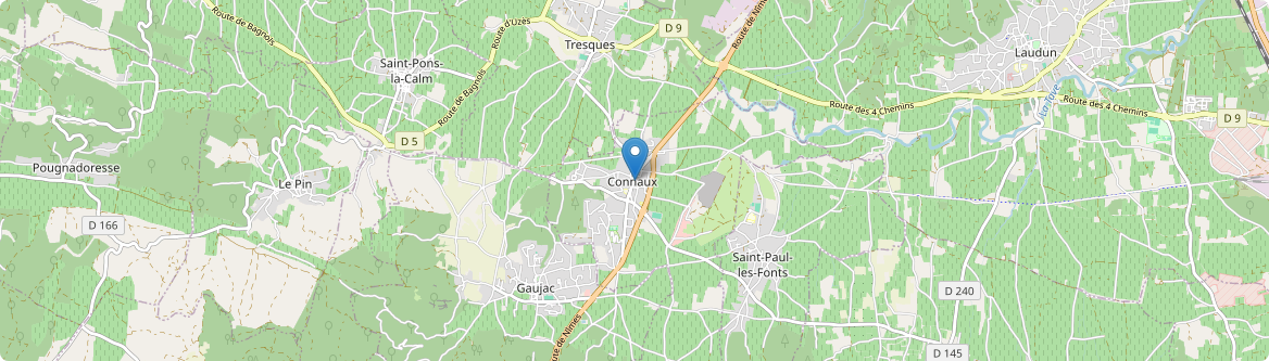 Connaux - Carte
