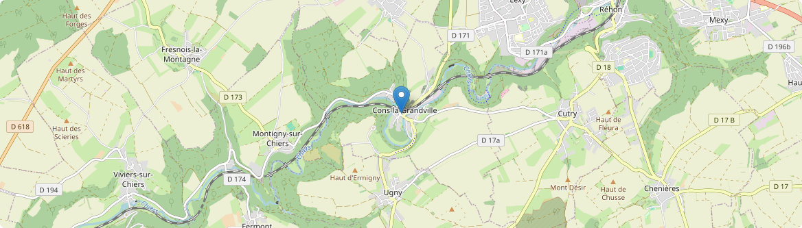 Cons-la-Grandville - Carte