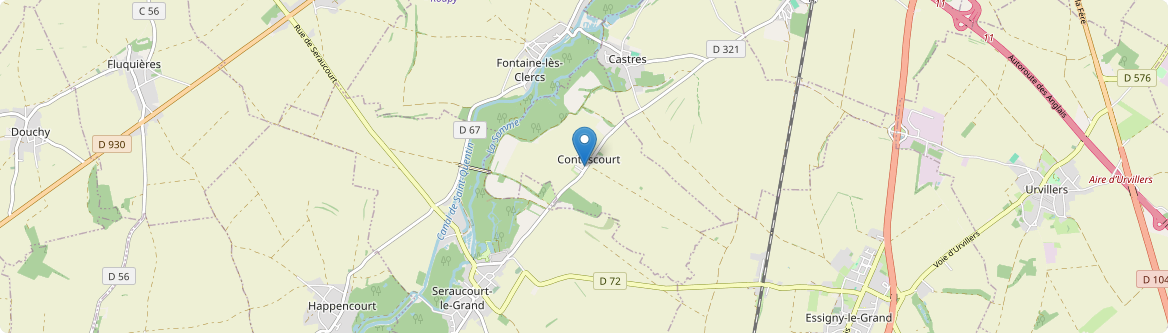 Contescourt - Carte