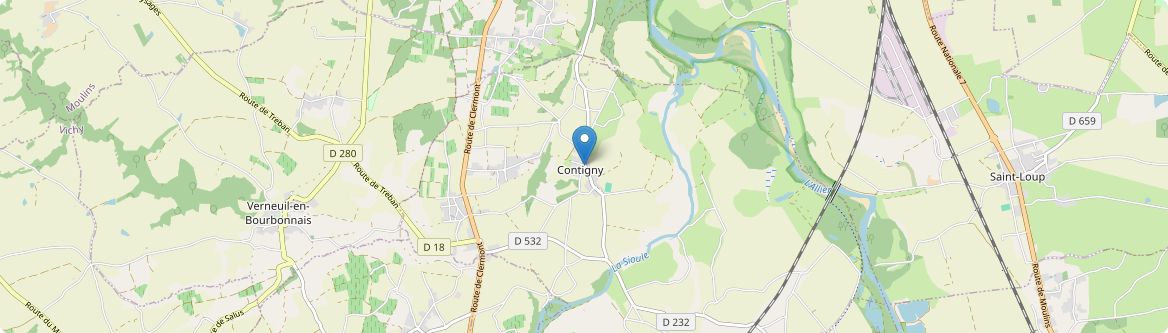 Contigny - Carte