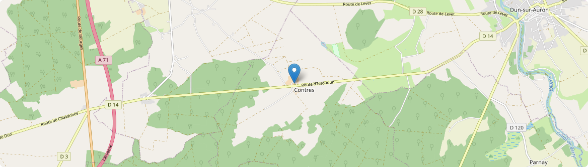 Contres - Carte