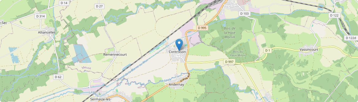 Contrisson - Carte