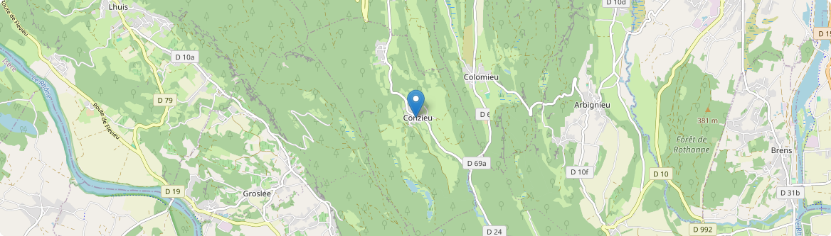 Conzieu - Carte